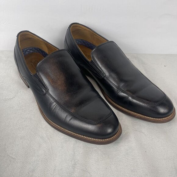 Florsheim Rucci Moc Toe Slip-On Black Loafer Mens‎ Size 10M New In Box